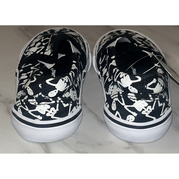 Tommy Bahama Toddler 6 Skeleton Bones Glow-in-the-Dark Halloween Shoes ‎ Canvas - Picture 4 of 11